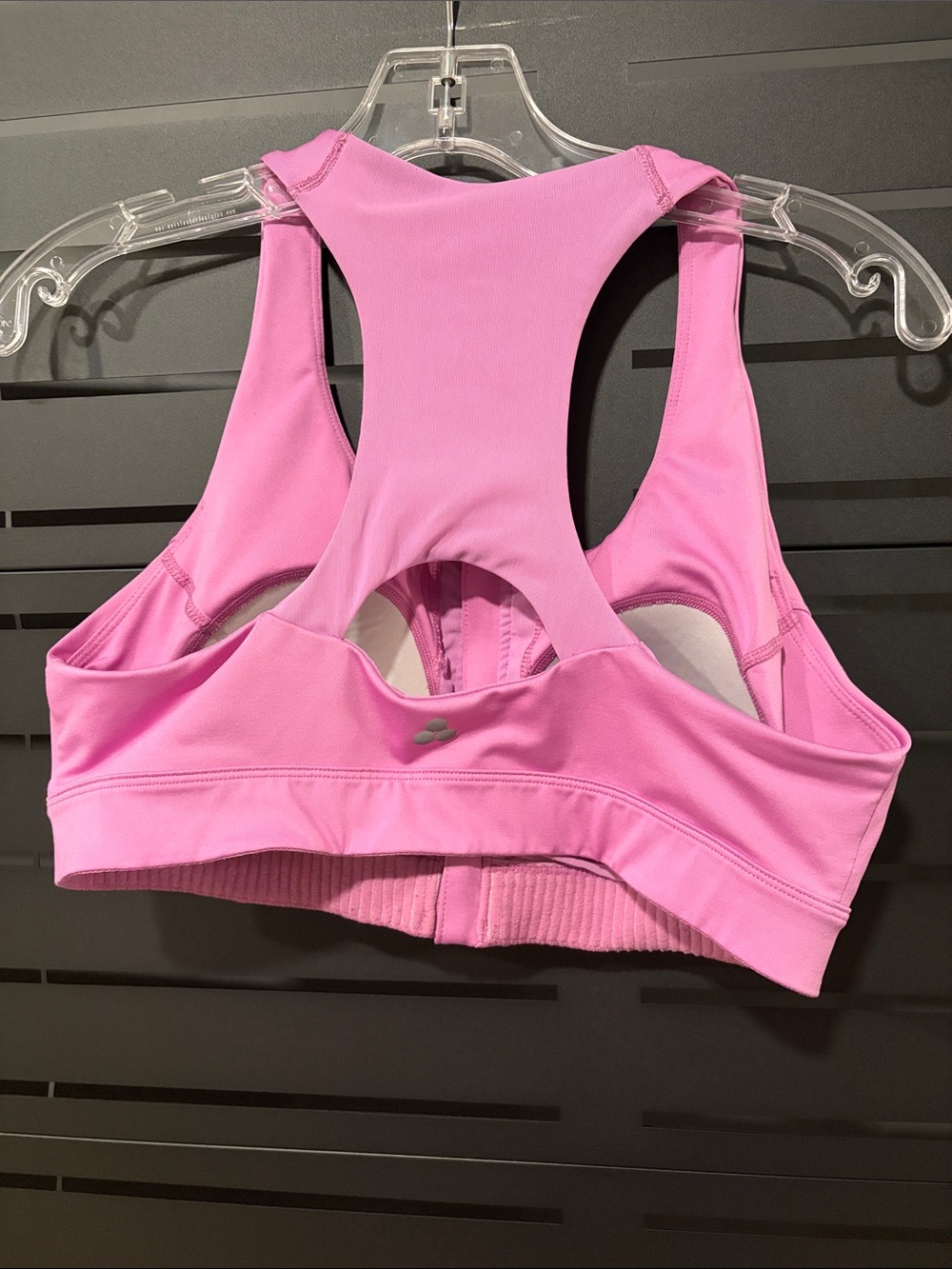 tek gear Lavender Pink Front Zip Racerback Sports Bra - Picture 3 of 4